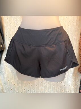 Patagonia Black Women's Athletic Shorts with Side Pockets